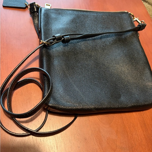 Coach Authentic Black Crossbody Bag with Gold Accents - Picture 4 of 6